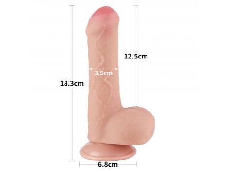 7'' Sliding Skin Dual Layer Dong Flesh - 2