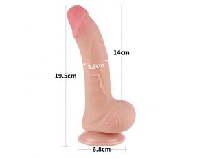 7.5'' Sliding Skin Dual Layer Dong Flesh