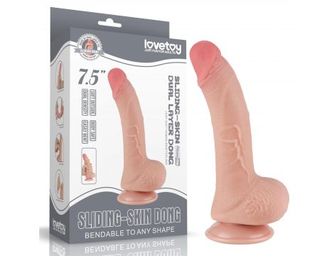 7.5'' Sliding Skin Dual Layer Dong Flesh - 4