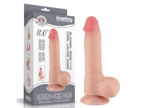 8'' Sliding Skin Dual Layer Dong Flesh - 15