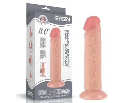 8'' Sliding Skin Dual Layer Dong Flesh - 4