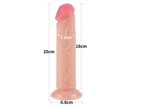 8'' Sliding Skin Dual Layer Dong Flesh - 3