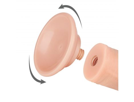 8'' Sliding Skin Dual Layer Dong Flesh - 6