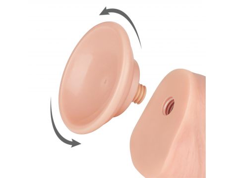 Dildo realistyczne z przesuwającą się skórą Lovetoy 20 cm - 5