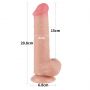 Dildo realistyczne z przesuwającą się skórą Lovetoy 20 cm - 4