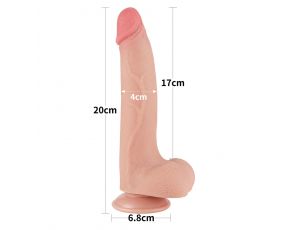 8.5'' Sliding Skin Dual Layer Dong Flesh