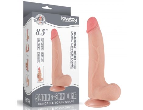 8.5'' Sliding Skin Dual Layer Dong Flesh - 4