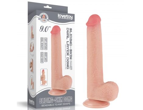 9'' Sliding Skin Dual Layer Dong Flesh - 13