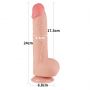 9.5'' Sliding Skin Dual Layer Dong Flesh - 4