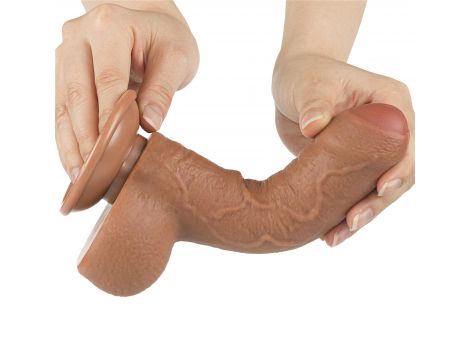 7'' Sliding Skin Dual Layer Dong Brown - 3