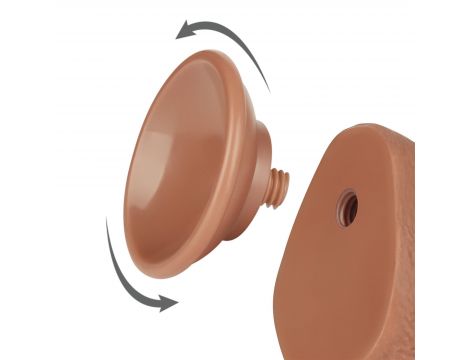 7.5'' Sliding Skin Dual Layer Dong Brown - 5