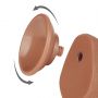 7.5'' Sliding Skin Dual Layer Dong Brown - 6