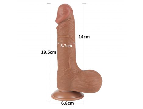 7.5'' Sliding Skin Dual Layer Dong Brown