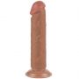 Dildo realistyczne z przesuwaną skórą Lovetoy brązowe - 5