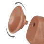 8'' Sliding Skin Dual Layer Dong Brown - 8