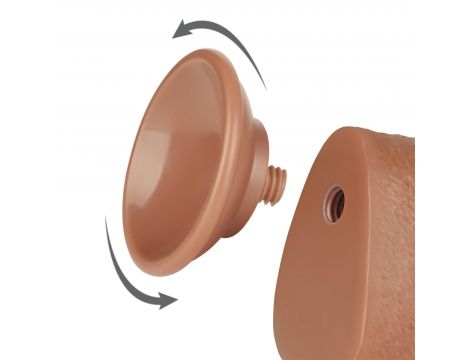 9.5'' Sliding Skin Dual Layer Dong Brown - 6