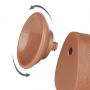 9.5'' Sliding Skin Dual Layer Dong Brown - 7