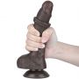 7.5'' Sliding Skin Dual Layer Dong Black - 9