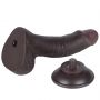 7.5'' Sliding Skin Dual Layer Dong Black - 7
