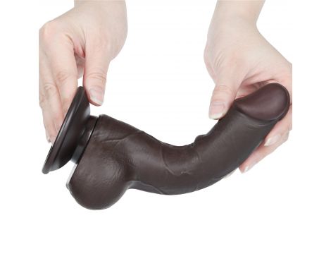 7.5'' Sliding Skin Dual Layer Dong Black - 4