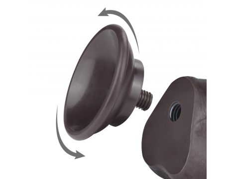 7.5'' Sliding Skin Dual Layer Dong Black - 13