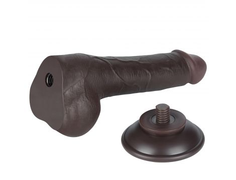 7.5'' Sliding Skin Dual Layer Dong Black - 6