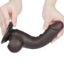 7.5'' Sliding Skin Dual Layer Dong Black - 5