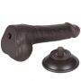 7.5'' Sliding Skin Dual Layer Dong Black - 7