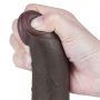 7.5'' Sliding Skin Dual Layer Dong Black - 9