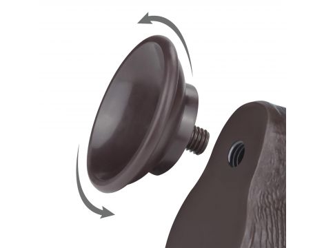 7.5'' Sliding Skin Dual Layer Dong Black - 5