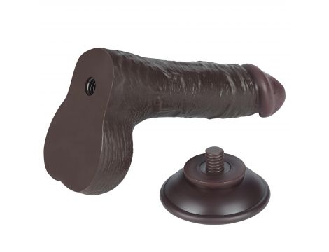 7.5'' Sliding Skin Dual Layer Dong Black - 6