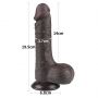 7.5'' Sliding Skin Dual Layer Dong Black - 8