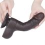 7.5'' Sliding Skin Dual Layer Dong Black - 5