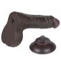 7.5'' Sliding Skin Dual Layer Dong Black - 7