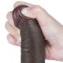 7.5'' Sliding Skin Dual Layer Dong Black - 9