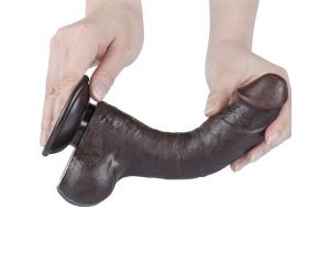 8'' Sliding Skin Dual Layer Dong Black