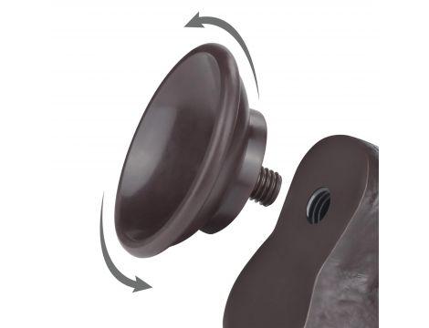 8'' Sliding Skin Dual Layer Dong Black - 6