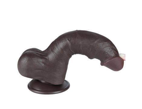 8'' Sliding Skin Dual Layer Dong Black - 11