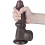 8'' Sliding Skin Dual Layer Dong Black - 11