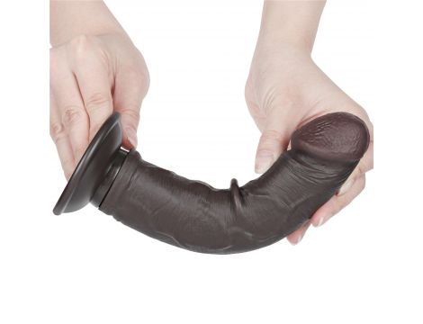 8'' Sliding Skin Dual Layer Dong Black - 7