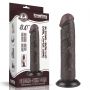8'' Sliding Skin Dual Layer Dong Black - 2