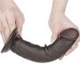 8'' Sliding Skin Dual Layer Dong Black - 8