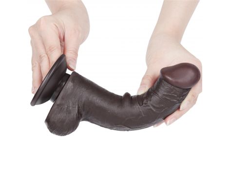 8'' Sliding Skin Dual Layer Dong Black - 5