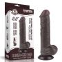 8'' Sliding Skin Dual Layer Dong Black - 2