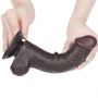 8'' Sliding Skin Dual Layer Dong Black - 6