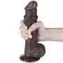 8'' Sliding Skin Dual Layer Dong Black - 12