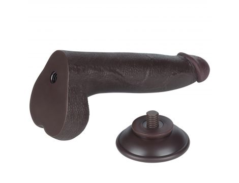 8.5'' Sliding Skin Dual Layer Dong Black - 6