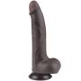 8.5'' Sliding Skin Dual Layer Dong Black - 2