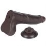 8.5'' Sliding Skin Dual Layer Dong Black - 10