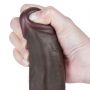 8.5'' Sliding Skin Dual Layer Dong Black - 9